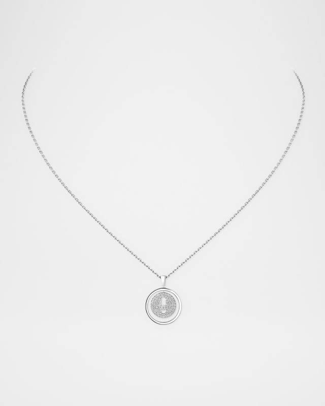 Lucky Move 18k White Gold Diamond Necklace